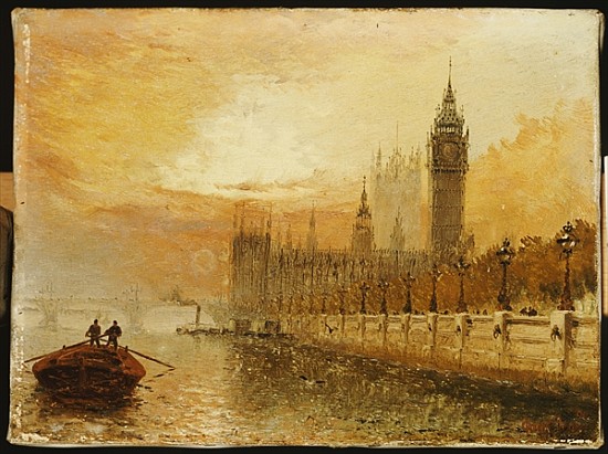 View of Westminster from the Thames a Claude T. Stanfield Moore