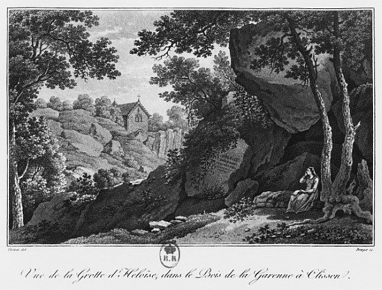 View of Heloise grotto in the park of La Garenne at Clisson, illustration from ''Voyage pittoresque  a Claude Thienon