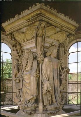 The Well of Moses, David and Moses, 1395-1404 (stone) a Claus Sluter