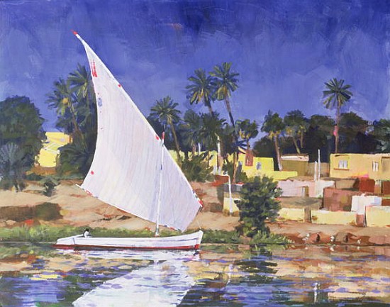 Egypt Blue (oil on canvas)  a Clive  Metcalfe