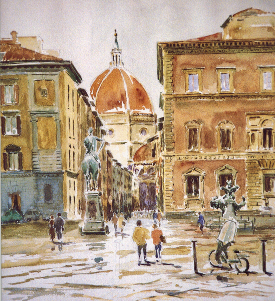 206 Piazza SS Annunziata, rain clearing a Clive Wilson Clive Wilson