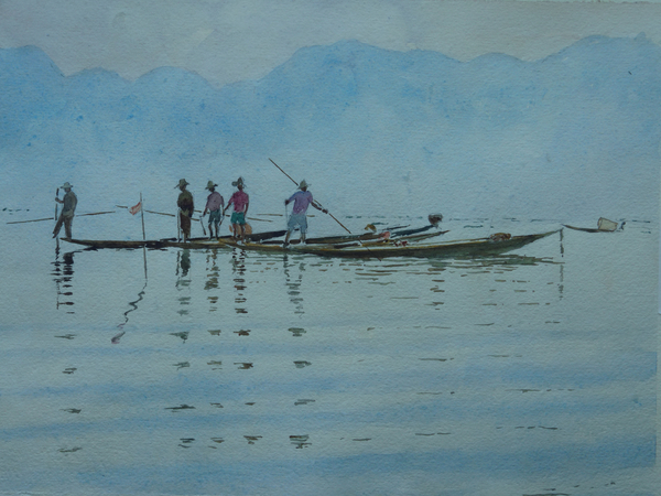 923 Fishing at Inle Lake a Clive Wilson Clive Wilson