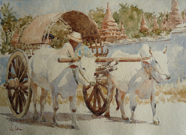 934 Bullock cart taxi round the temples a Clive Wilson Clive Wilson