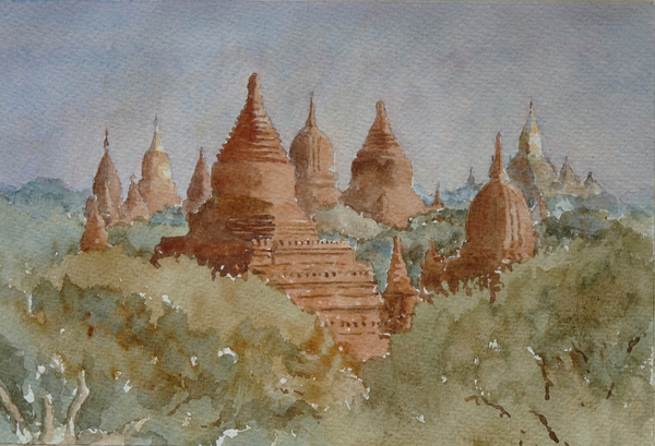 941 Bagan sunrise, towards Ananda a Clive Wilson Clive Wilson