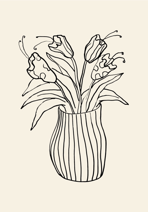 Vase Sketch a Graphic Collection