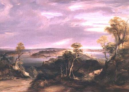Sydney and Botany Bay from the North Shore a Conrad Martens