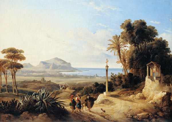 View of Palermo a Consalvo Carelli