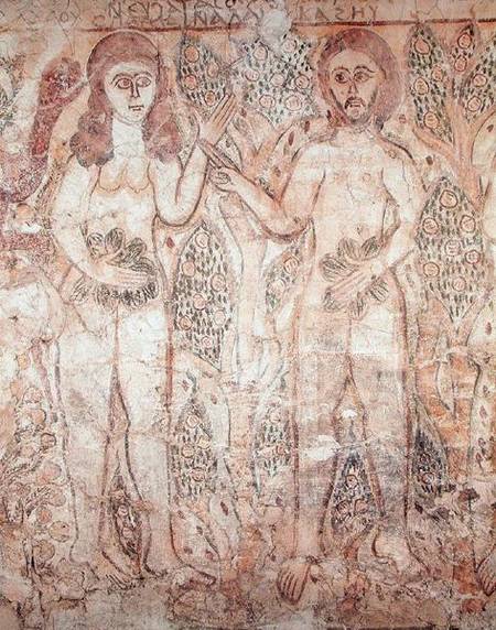 Adam and Eve, from Fayum a Coptic