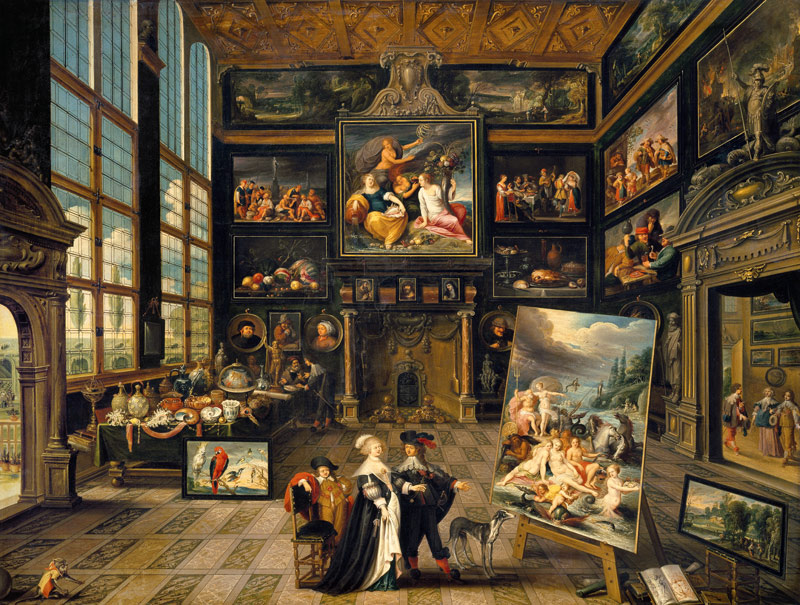 Interior of a Gallery a Cornelis de I Baellieur