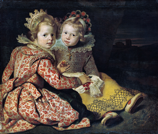Magdalena and Jan-Baptist de Vos, the children of the painter a Cornelis de Vos