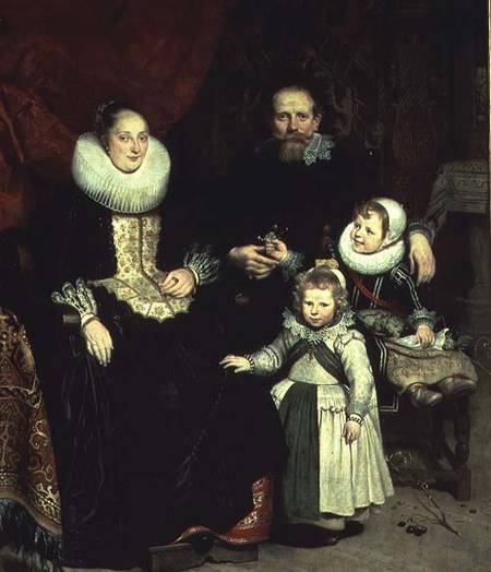 Portrait of the Artist with his Family a Cornelis de Vos