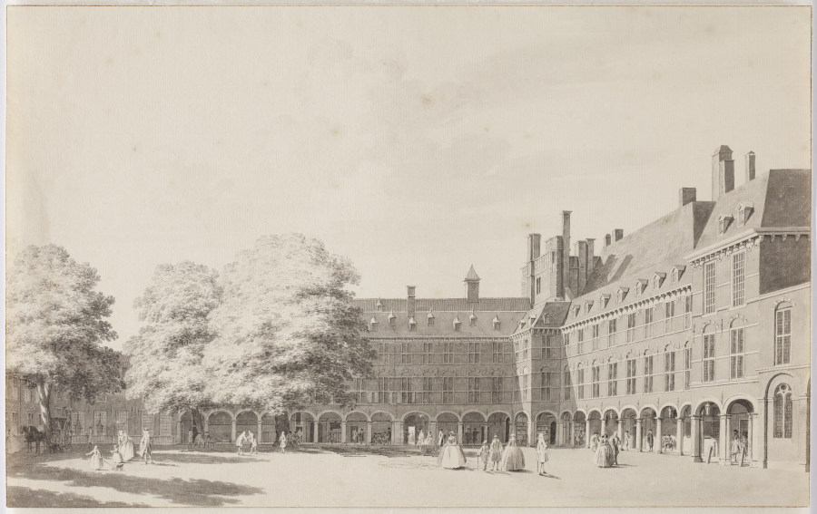Der Binnenhof in Den Haag a Cornelis Pronk