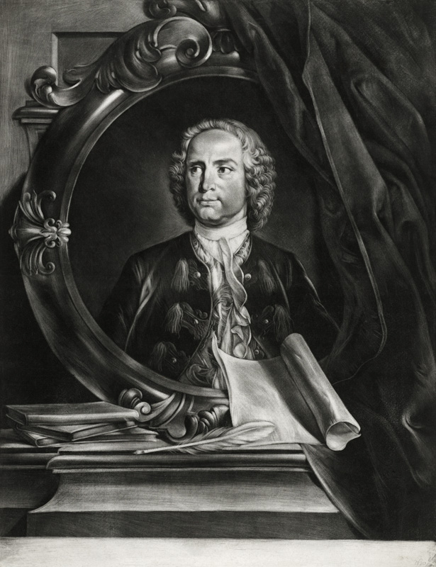 Portrait of the Composer Pietro Antonio Locatelli (1695-1764) a Cornelis Troost