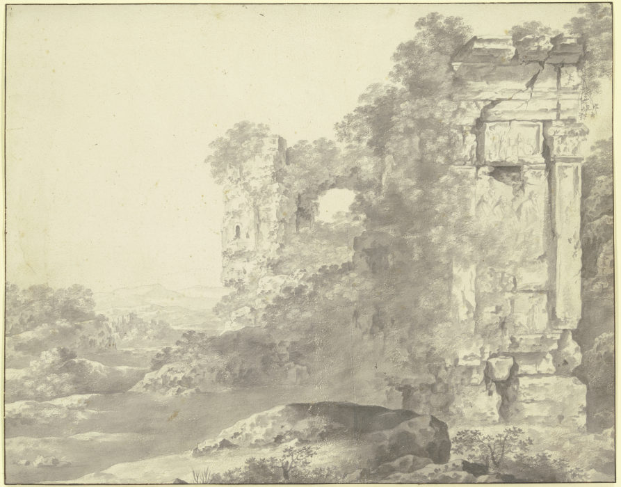 Roman ruins a Cornelis van Poelenburch