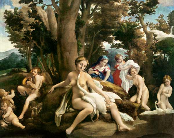 Leda e il cigno a Antonio Allegri (detto Correggio)