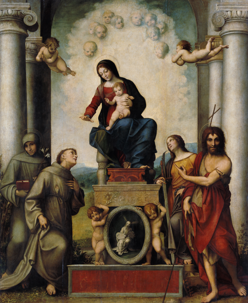 Madonna des Heiligen Franziskus a Antonio Allegri (detto Correggio)