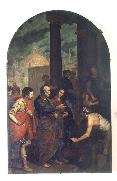 St. Peter and St. John Healing a Cripple a Cosimo Gamberucci or Gambaruccio