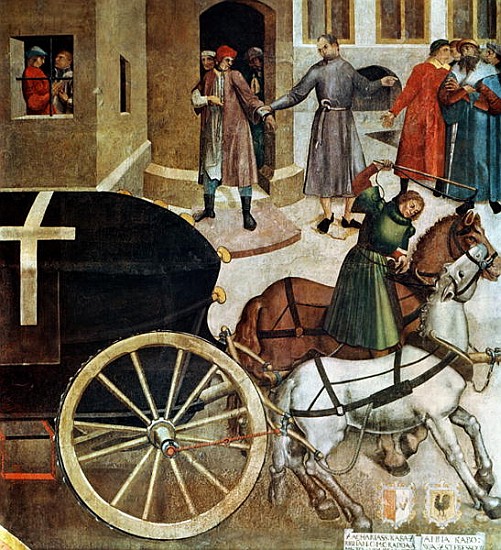 The Hearse, detail from the Life of St. Wenceslas in the Chapel a Czech School