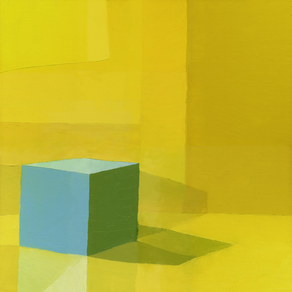 Yellow / Blue (oil on canvas)  a Daniel  Cacouault