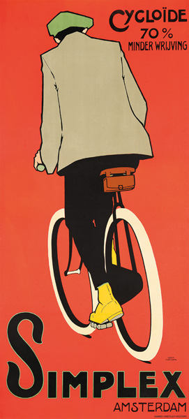 A poster advertising Simplex Amsterdam bicycles a Daniel Hoeksema