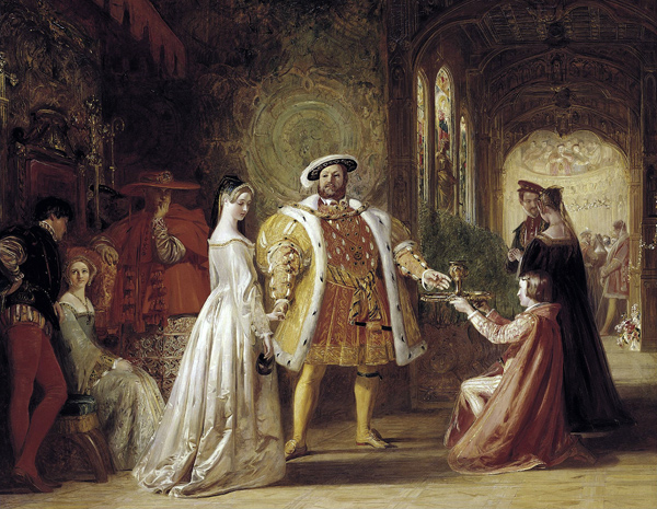 First meeting of Henry VIII and Anne Boleyn a Daniel Maclise
