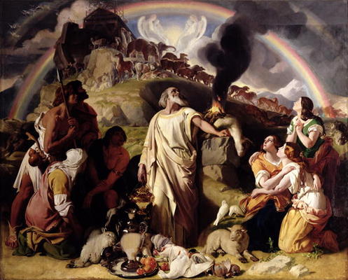 Noah's Sacrifice, 1847-53 (oil on canvas) a Daniel Maclise