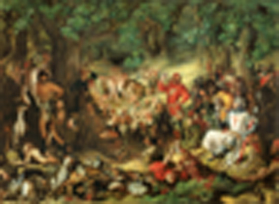 Robin Hood and his Merry Men Entertaining Richard the Lionheart in Sherwood Forest a Daniel Maclise