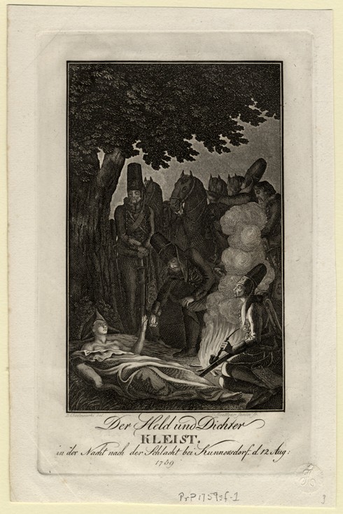 Poet Ewald von Kleist at the battle of Kunersdorf, on August 12, 1759 a Daniel Nikolaus Chodowiecki