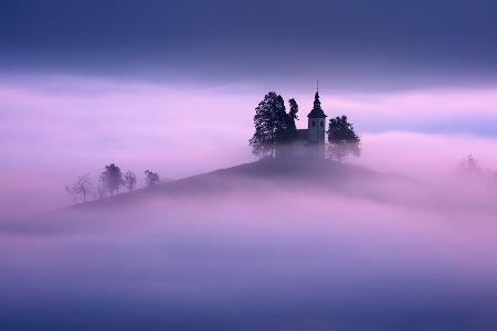 In the morning fog...