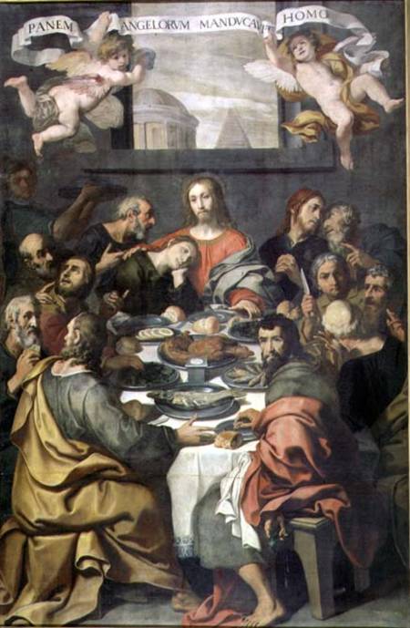 The Last Supper (for detail see 85153) a Daniele Crespi