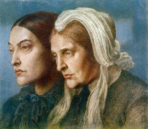 Christina G.Rossetti und Mutter 1877 a Dante Gabriel Rossetti