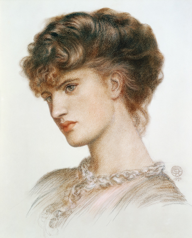 Portrait of Aglaia Coronio (nee Ionides) a Dante Gabriel Rossetti