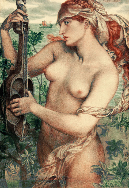 Rossetti / Sirene Ligeia / 1873 a Dante Gabriel Rossetti