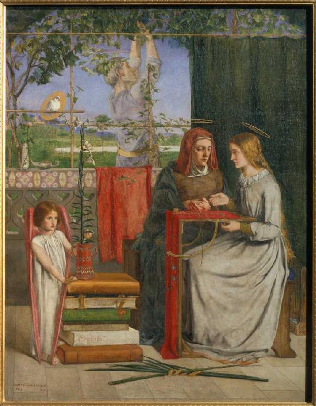 Die Kindheit der Hl a Dante Gabriel Rossetti
