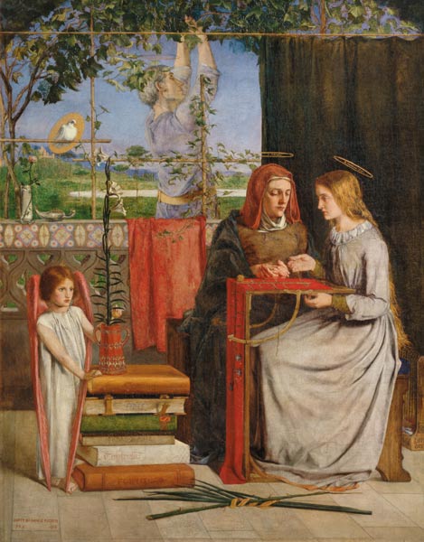 Rossetti / Girlhood of Mary Virgin a Dante Gabriel Rossetti
