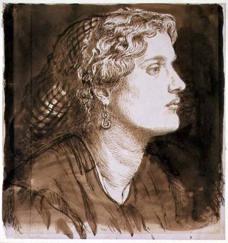 Portrait of Fanny Cornforth a Dante Gabriel Rossetti