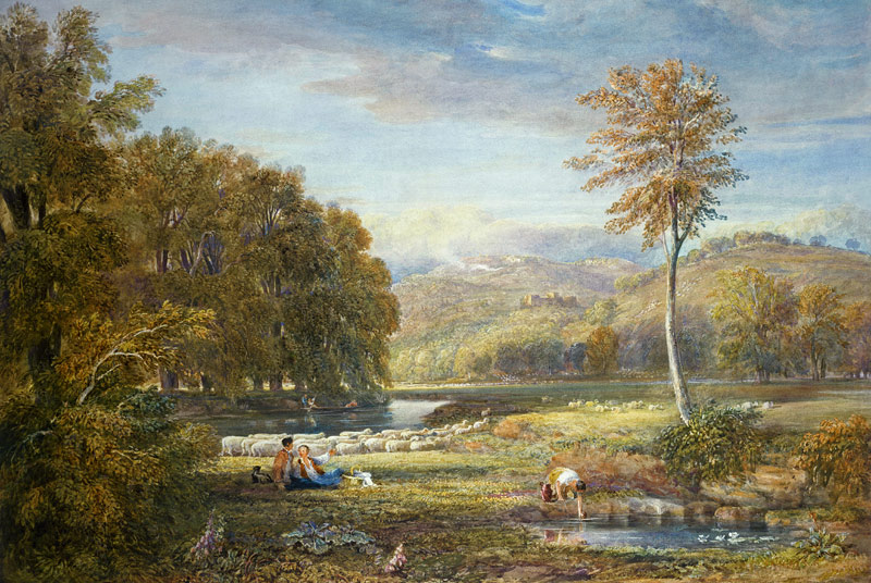 Pastoral Scene a David Cox