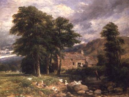 The Old Mill at Bettws-y-Coed a David Cox