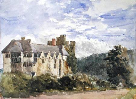 Stokesay Castle and Abbey a David Cox