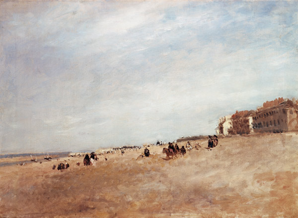 Beach scene in Rhyl a David Cox d. Ä.