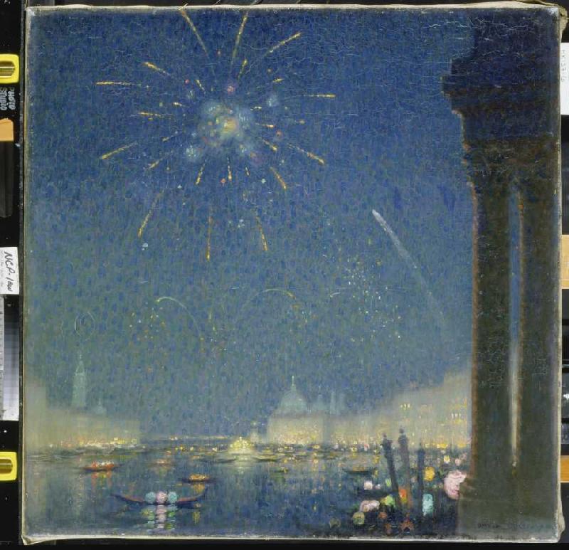 Let off fireworks at the carnival in Venice a David Ericson