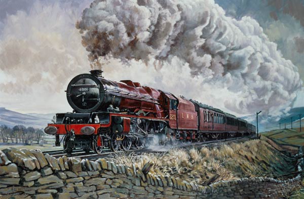 The Princess Elizabeth Storms North in All Weathers (oil on canvas)  a David  Nolan