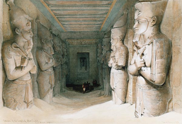 Abu Simbel a David Roberts