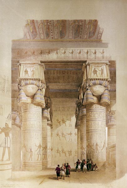 Dendera , Hathor Temple a David Roberts