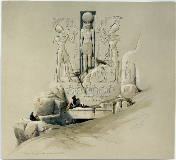 Abu Simbel, Great Rock Temple , D.Roberts a David Roberts