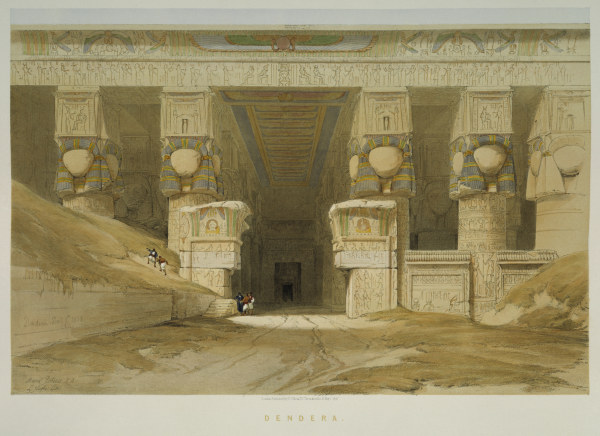 Dendera , Hathor Temple a David Roberts