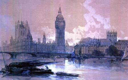 The Houses of Parliament a David Roberts