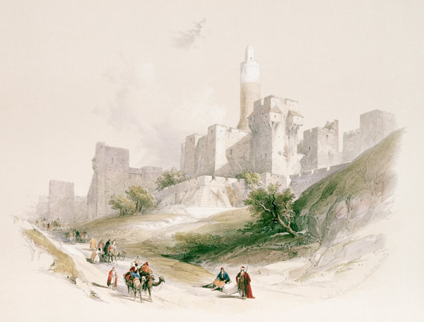 Jerusalem , Tower of David a David Roberts