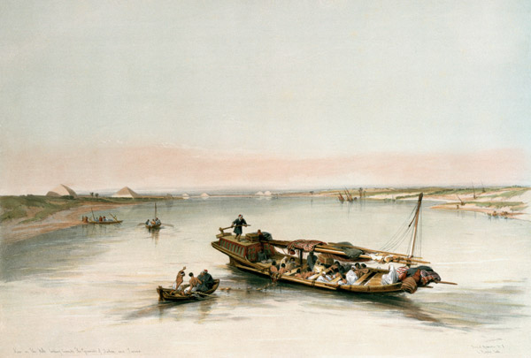 Nile w.Slave Boat a David Roberts