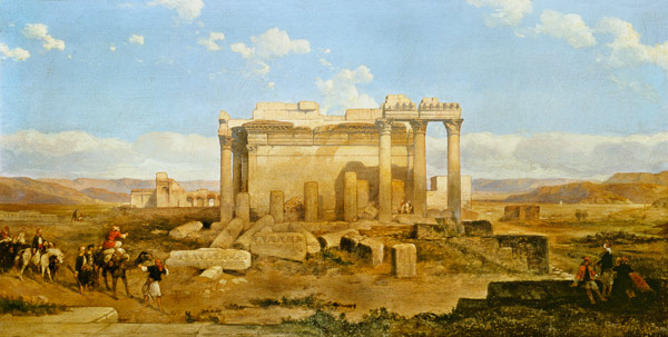 The Ruins of the Smaller Temple at Baalbeck a David Roberts